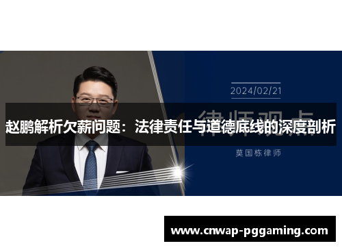 赵鹏解析欠薪问题：法律责任与道德底线的深度剖析