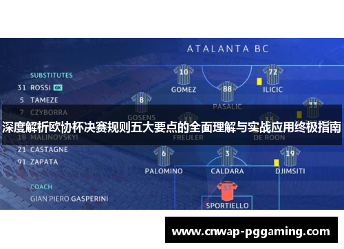 深度解析欧协杯决赛规则五大要点的全面理解与实战应用终极指南 深度解析欧协杯决赛规则五大要点的全面理解与实战应用终极指南